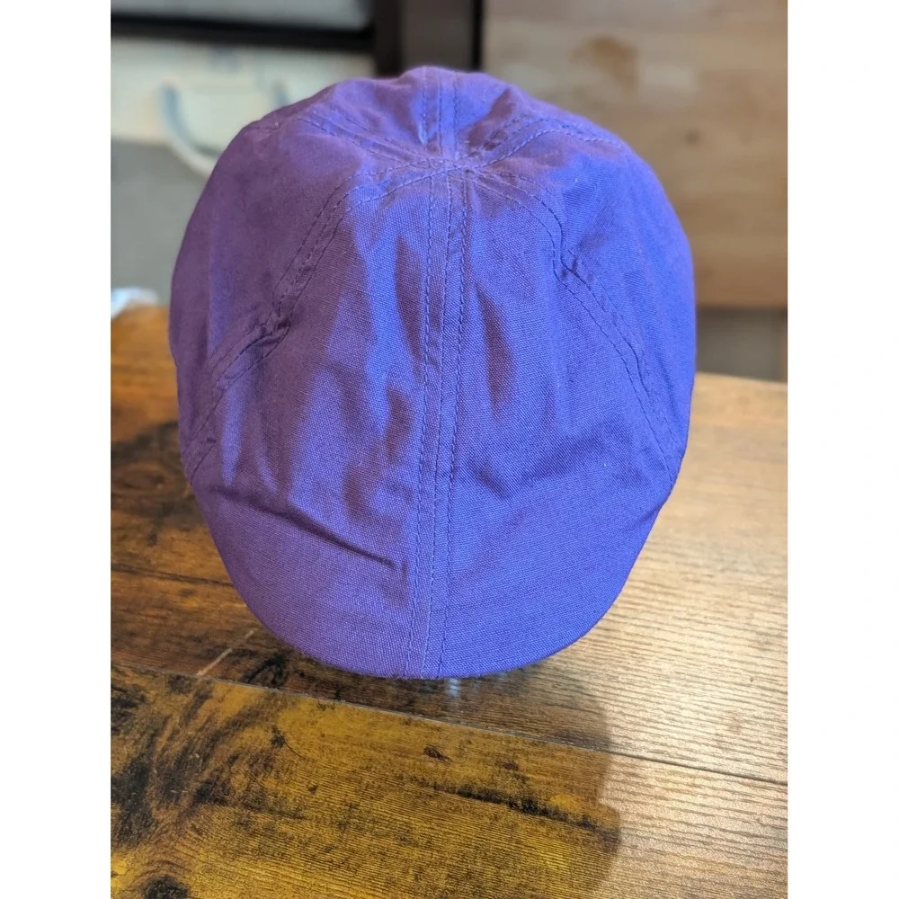 Lids Purple Cotton Six Panel Driver Newsboy Ivy Flat Cap Golf Hat S/M NWT  Golf